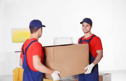 Moving van loaded for a local Pentonville home move