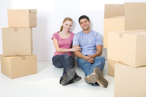 Packing and transport support for a flat move in Pentonville