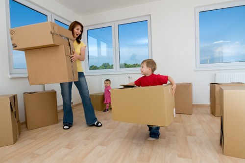 Final stage of a safe and organised house move