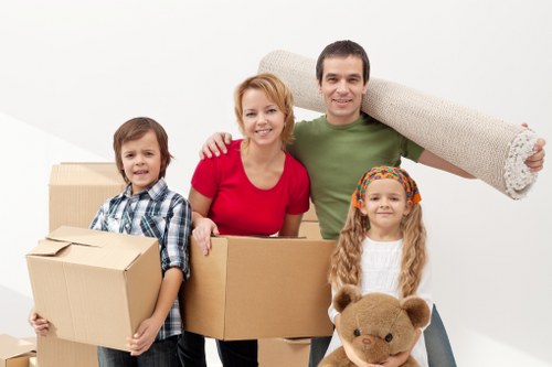Packed moving boxes and storage options for removal services in Pentonville