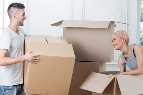 Professional movers handling furniture during a Pentonville relocation