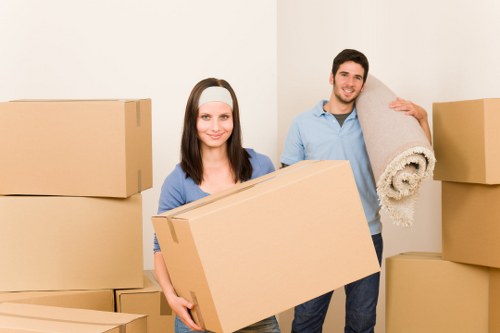 Office furniture and equipment prepared for a local Pentonville move