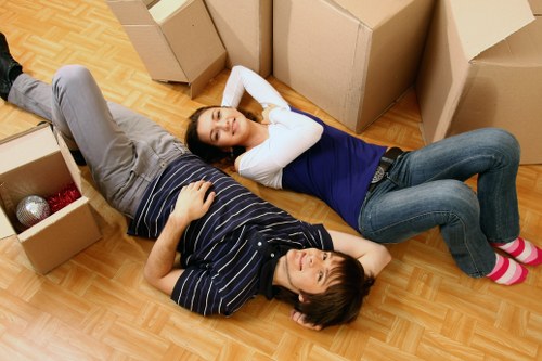 Team providing house removals in Pentonville with careful loading support