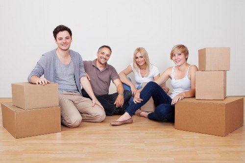 Packed household boxes ready for secure transport during a Pentonville relocation
