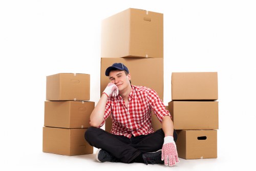 Same day removals team handling furniture in Pentonville